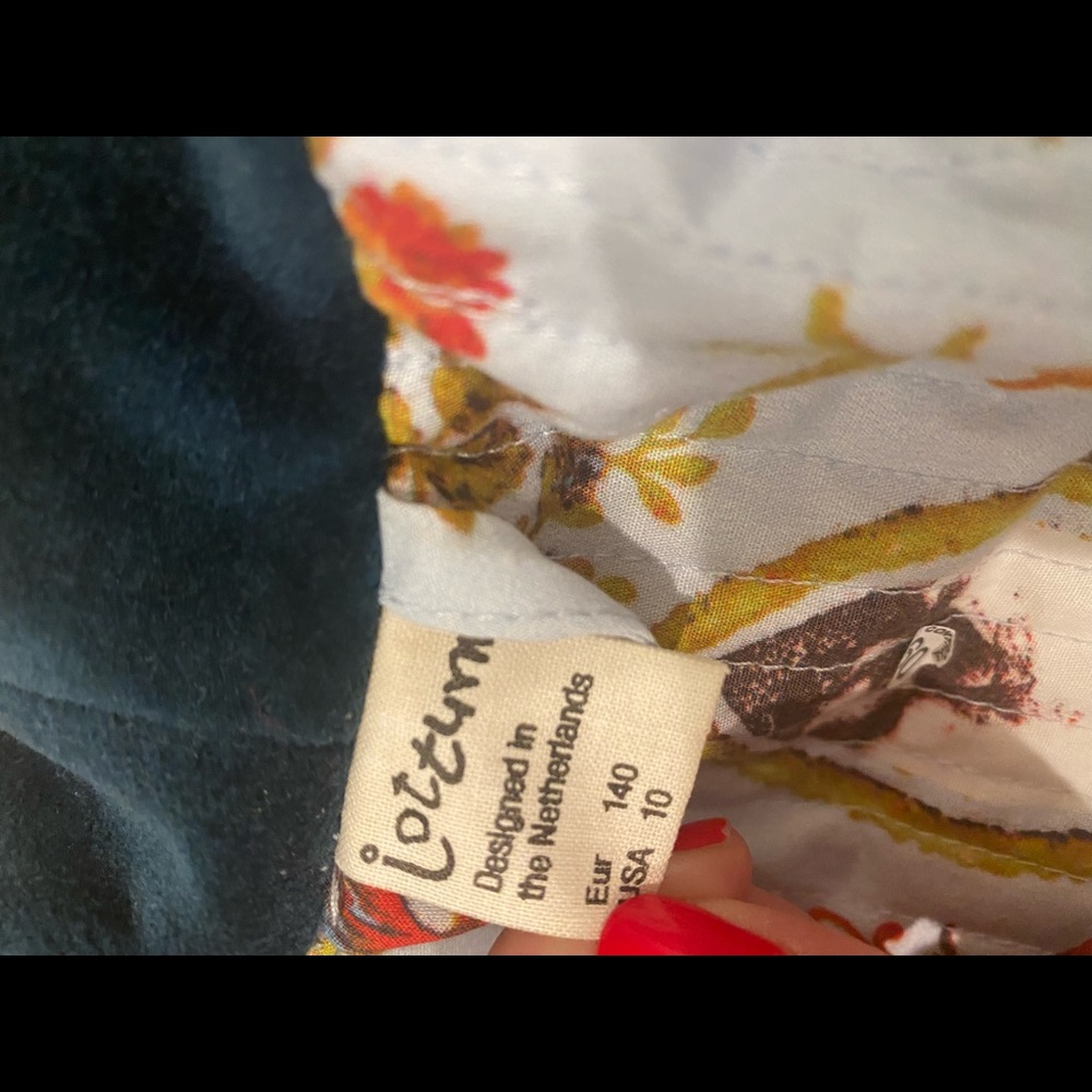 JOTTUM Rembrandt Prussian Blue Velvet Bellini Coat size 10 Y - Picture 16 of 16